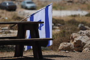 man in office building