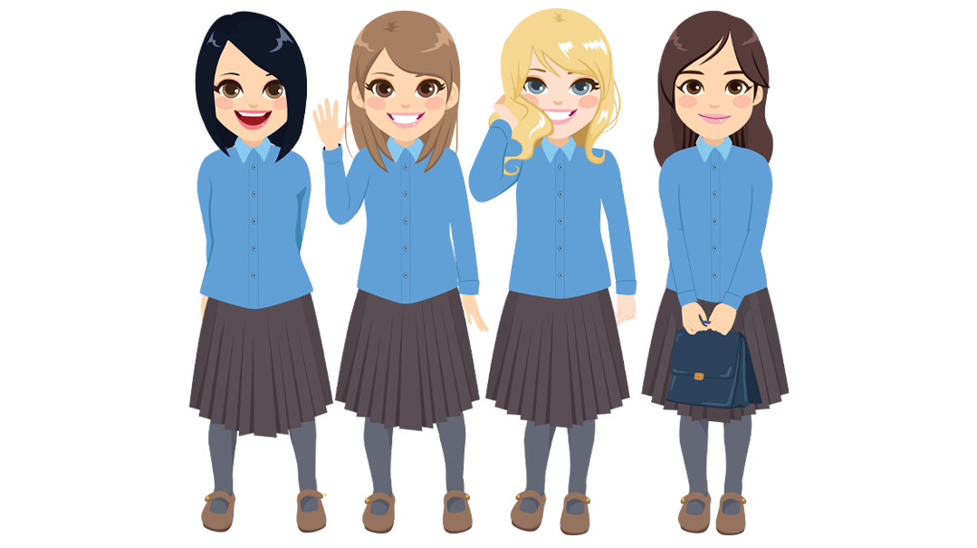 Teen Girls Clip Art, Casual Clothes Clipart, Teenagers PNG