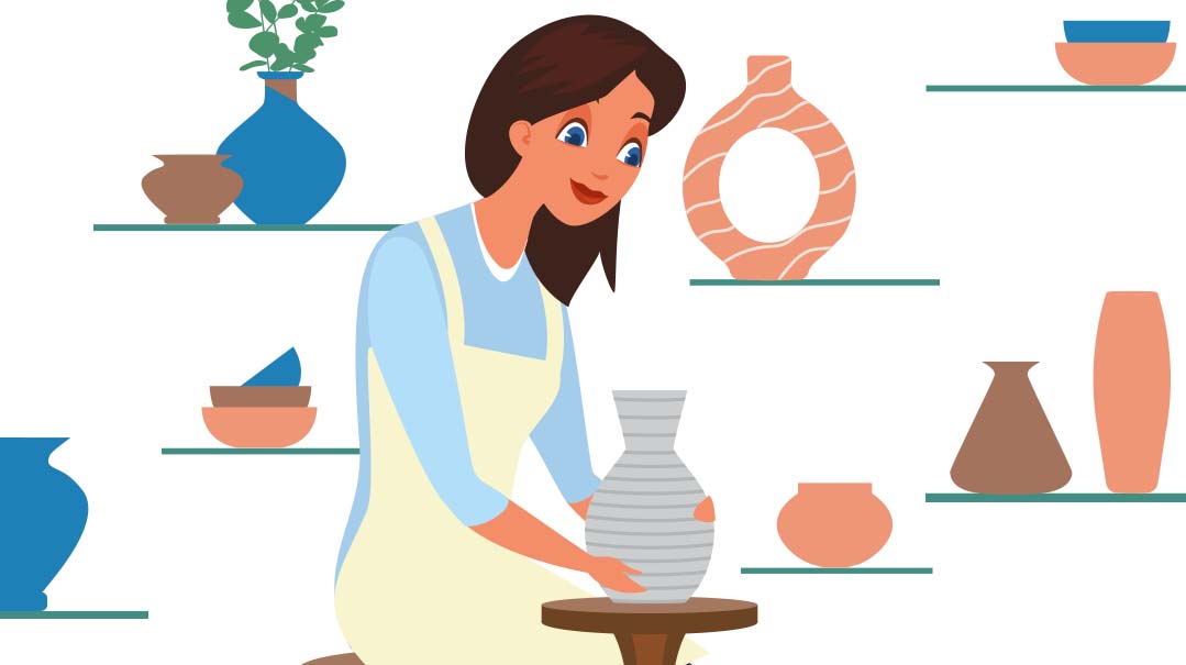 pottery painting clipart