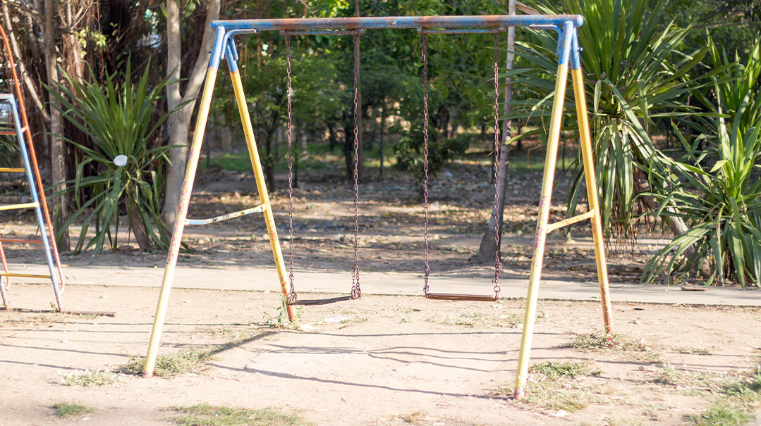 hills hoist swing set