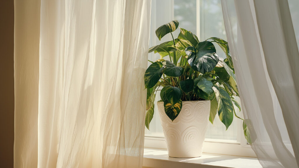 Plant by a window