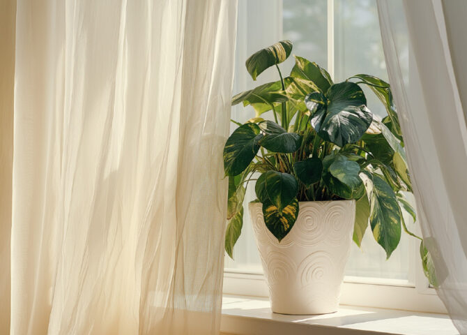 Plant by a window